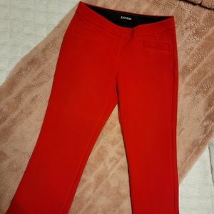 Red work pants